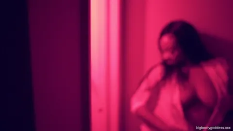 Ebony BBW Displays Her Big Tits in Low Light – photo 12 of 15
