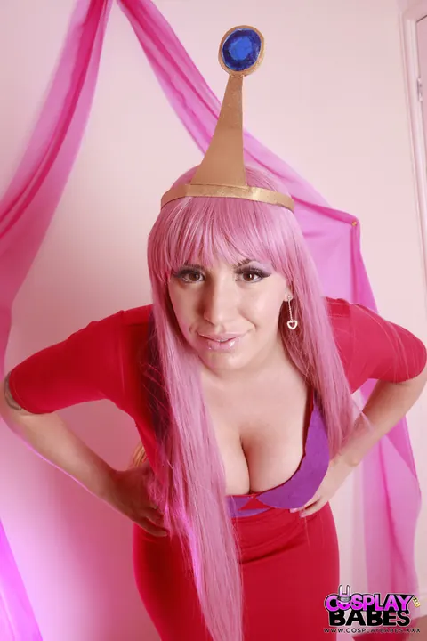 Yuffie Yulan: Busty Tattooed Brunette in Costume Spreads Her Pussy – photo 3 of 17