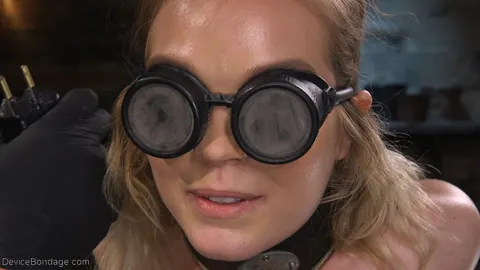 Katie Kush: Petite Blonde in Glasses Bound and Fucked by Machine – photo 15 of 20