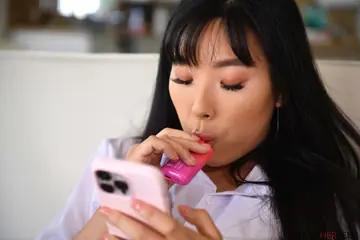 Hairy Asian Brunette Gets a Footjob and Anal Before Cum on Toes