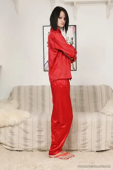 Slim Tattooed Brunette Uses a Toy in Her Ass