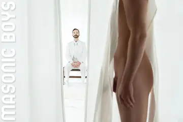 Doctor Licks and Bareback Fucks His Apprentice Doggy Style and Missionary