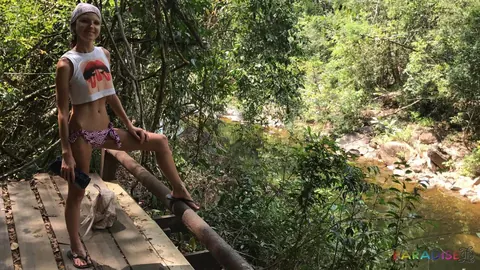 Gina Gerson: Slim European Brunette Bares Her Tits in a Bikini Outdoors Before Anal – photo 21 of 21