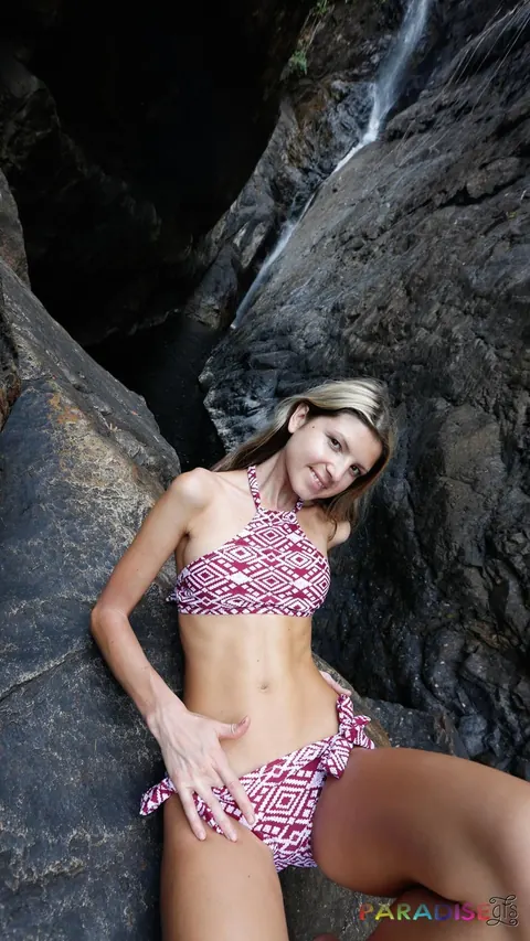 Gina Gerson: Slim European Brunette Bares Her Tits in a Bikini Outdoors Before Anal – photo 15 of 21
