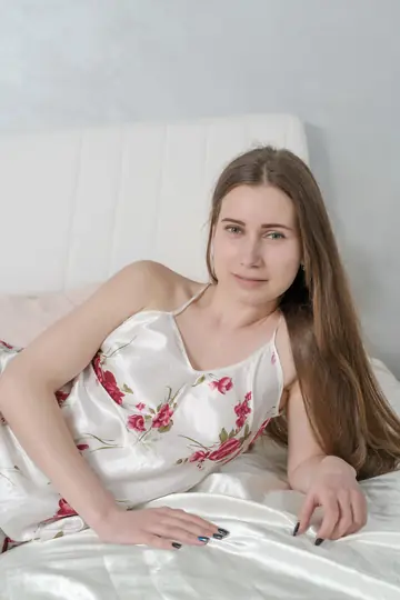 Petite Ukrainian Brunette Strips Off Her Nightie