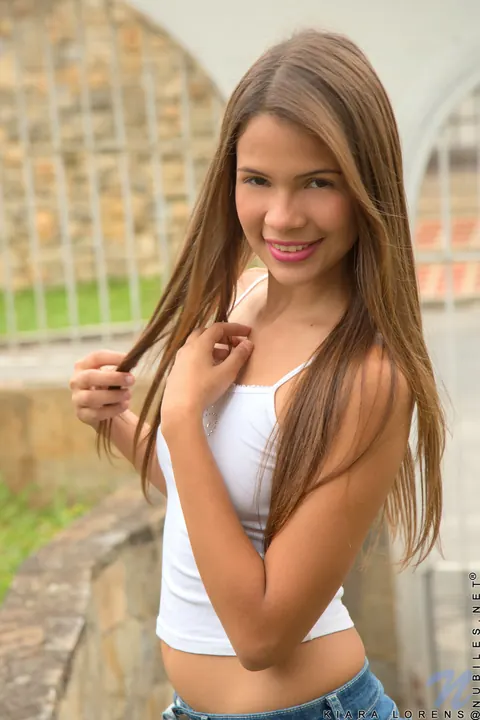 Kiara Lorens: Venezuelan PAWG in Panties Fingers Her Pussy Outdoors – photo 2 of 21