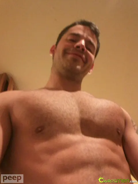 Thick Brunette Guy Poses Nude for Selfies Showing His Cock – photo 8 of 12