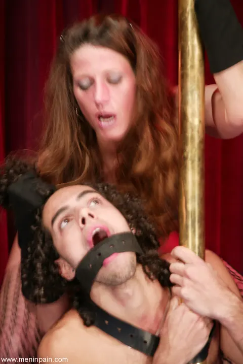 Kym Wilde: Petite Brunette MILF in Heels Dominates Her Bound Man – photo 10 of 16