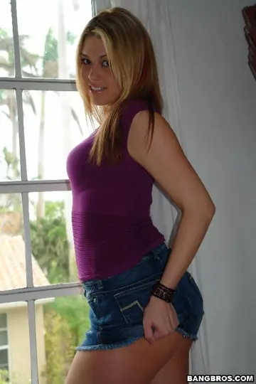 Blonde with Pierced Pussy Gets Fucked Cowgirl After a Blowjob