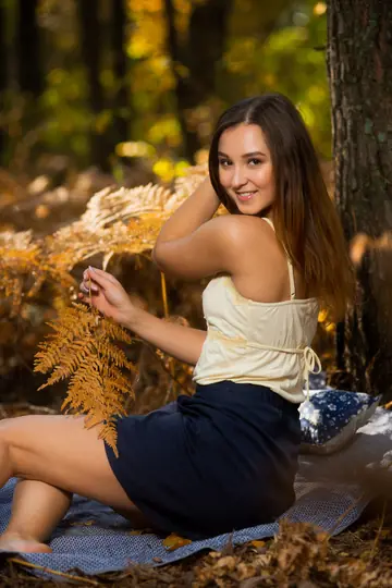 European Brunette Undresses and Spreads Her Pussy Wide for Close-Up