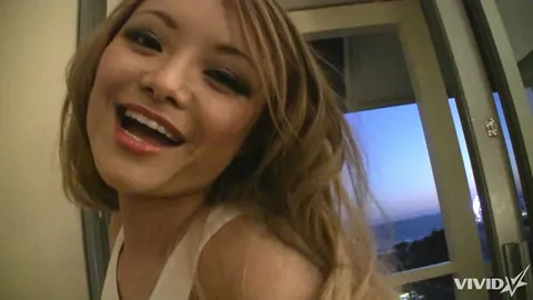 Tila Tequila: Slim Asian MILF in Shorts Sucks Finger and Shows Panties – photo 6 of 20