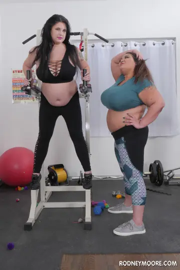 Miss LingLing – Busty Asian BBWs Undress and Spread in the Gym