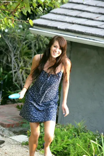 Busty Brunette Strips Off Her Skirt and Masturbates with a Dildo in Panties