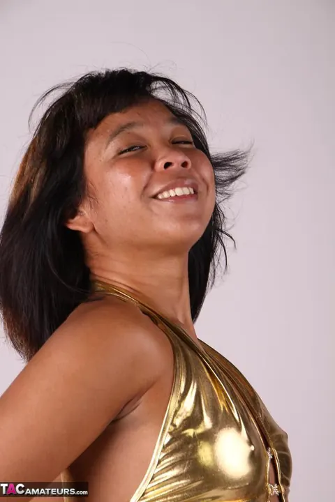 Melissa Deep: Asian MILF in a Bikini and Heels Plays with Her Hair – photo 5 of 20