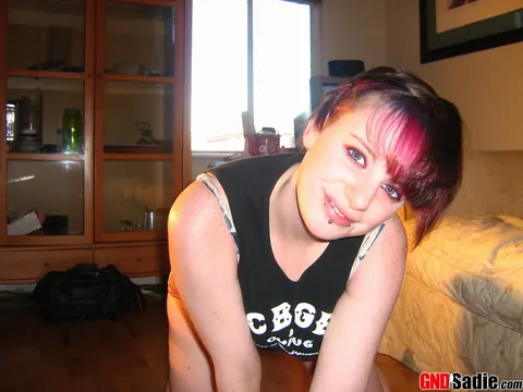 Woman Slips Off Her Panties and Spreads Her Pussy Wide – photo 4 of 12