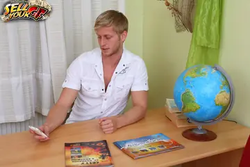 Slim European Blonde Gets Fucked by Two Men as Partner Watches