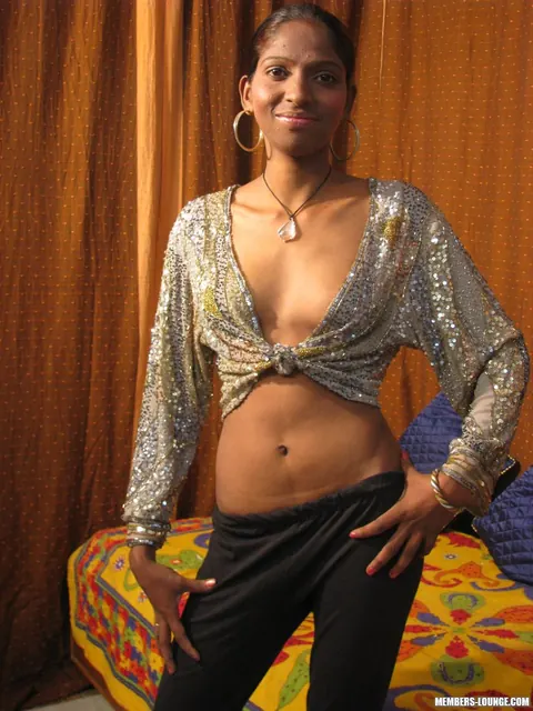 Indian Brunette MILF Undresses and Poses on the Bed – photo 3 of 15