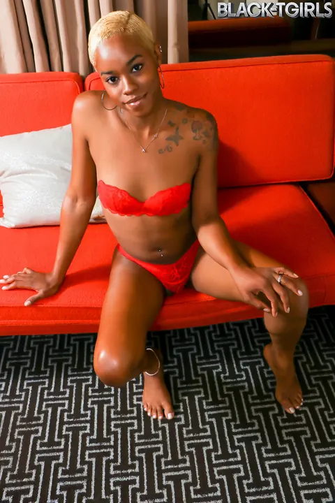 Ebony Trans Woman Undresses and Displays Her Body Nude – photo 4 of 16