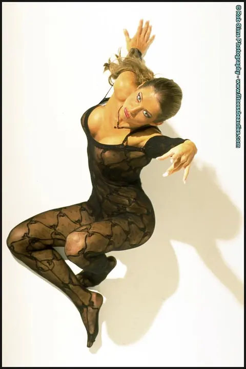 Jennifer Chamberlin: Thick Brunette MILF Strips Out of Her Bodysuit and Skirt – photo 2 of 15
