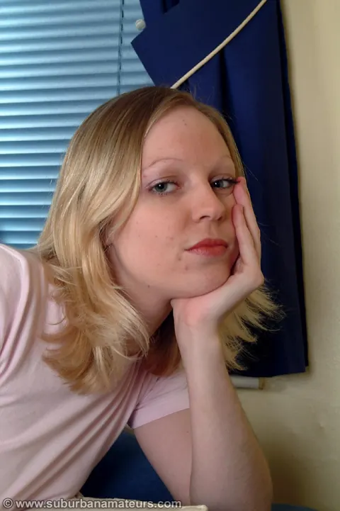 European Blonde PAWG Masturbates in Jeans on the Sofa – photo 2 of 21
