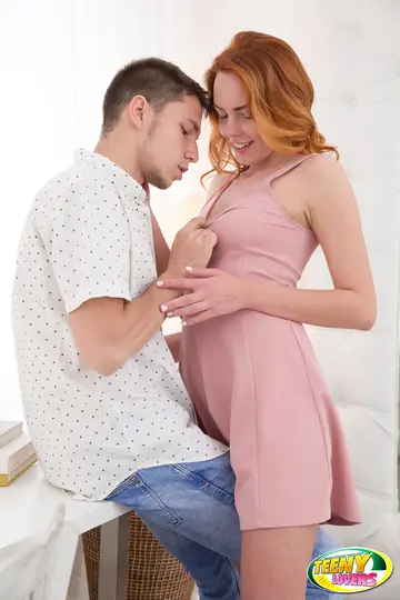 Kastiel Cherry – Petite Russian Redhead Gives a Blowjob Before Cowgirl Sex
