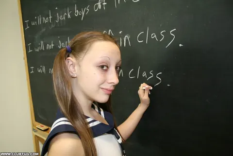 Woman in Uniform Gives a Handjob in Her Skirt – photo 1 of 17