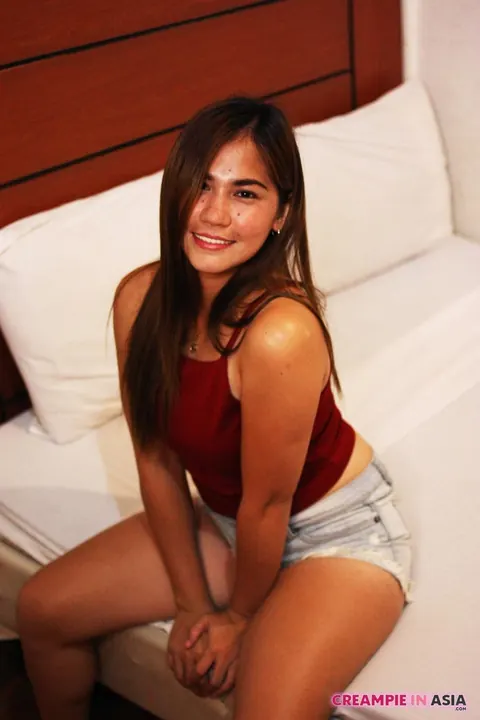 Asian Brunette Poses in Booty Shorts – photo 12 of 20
