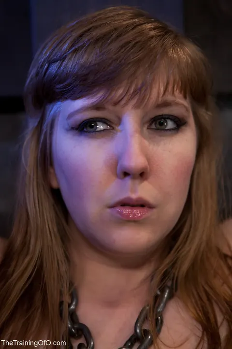 Nerine Mechanique: Redhead MILF with Big Tits Plays with a Dildo in Bondage on a Train – photo 3 of 20