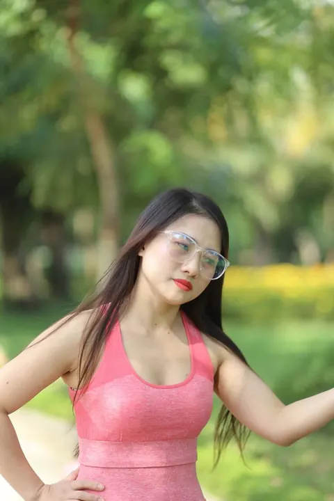 Busty Asian MILF in Glasses Takes Anal Creampie in Threesome Outdoors – photo 7 of 20