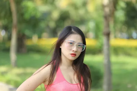 Busty Asian MILF in Glasses Takes Anal Creampie in Threesome Outdoors – photo 10 of 20