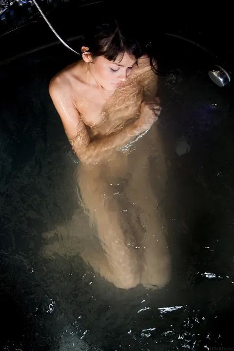 Skinny Woman Pulls Panties Aside and Spreads Her Pussy – photo 20 of 21
