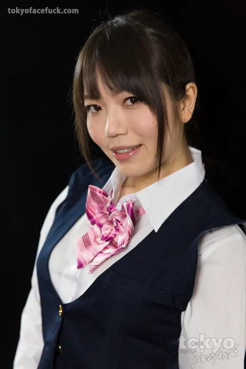 Yuma Miyazaki: Slim Japanese Brunette Sucks Cock in Uniform Then Masturbates – photo 1 of 16