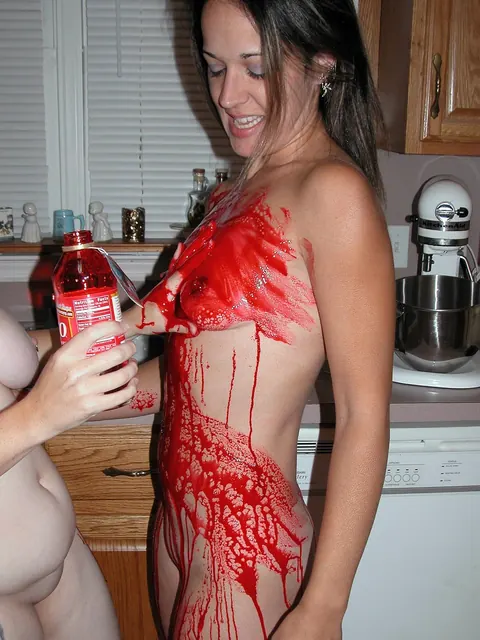 Maria Maines: Latina MILF with Big Tits Has Lesbian Sex in the Kitchen – photo 4 of 21