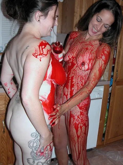 Maria Maines: Latina MILF with Big Tits Has Lesbian Sex in the Kitchen – photo 8 of 21