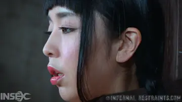 Marica Hase – Slim Japanese MILF in Bondage Fingers Her Hairy Pussy