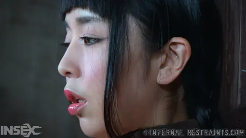 Marica Hase: Slim Japanese MILF in Bondage Fingers Her Hairy Pussy – photo 1 of 14