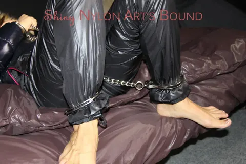 PAWG Gagged and Restrained in Stockings Spreads Wide – photo 4 of 16