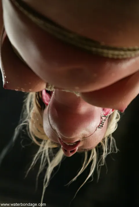 Bianca Pureheart: Tattooed Blonde Spreads Her Pussy in Rope Bondage – photo 14 of 21