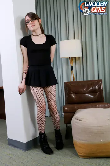 Trans Woman Strips Nude and Shows Her Small Tits and Hard Dick