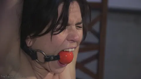Juliette March: Petite Brunette in Bondage Sucks Cock and Gets Fucked – photo 7 of 21