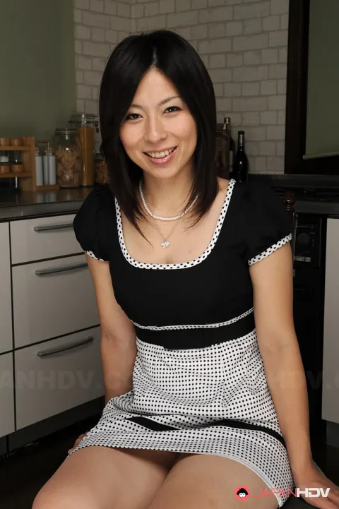Himeki Kaede: Japanese Brunette with Big Natural Tits Gets Handcuffed in a Skirt – photo 2 of 15