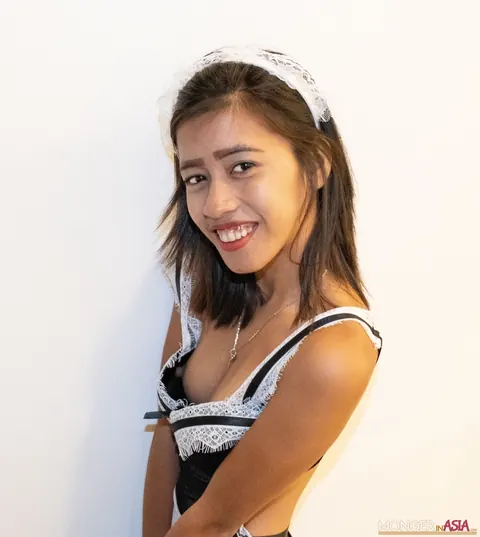 Anita C: Asian Maid Pulls Down Bodice to Reveal Her Big Natural Tits – photo 3 of 10