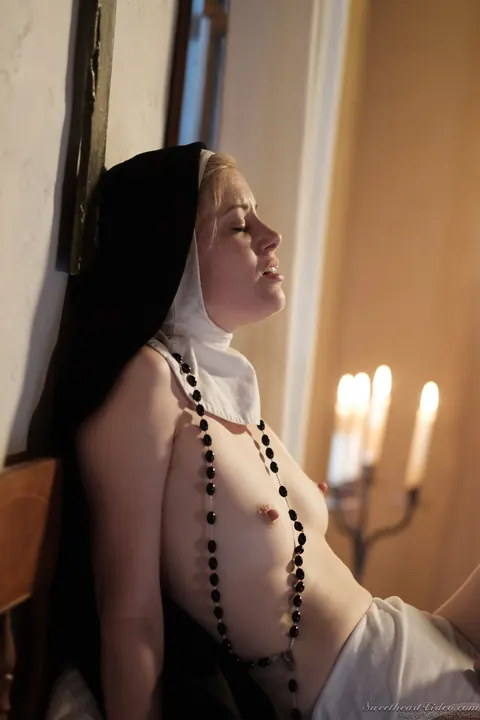 Charlotte Stokely: Two Blonde Nuns Undress and Eat Pussy in a Lesbian Set – photo 11 of 17