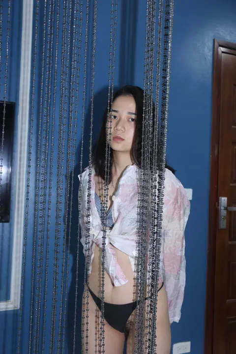 Asian Woman in Panties Gives a Handjob – photo 1 of 21