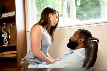 Slim Latina with Natural Tits Sucks and Takes Interracial Anal Doggy Style