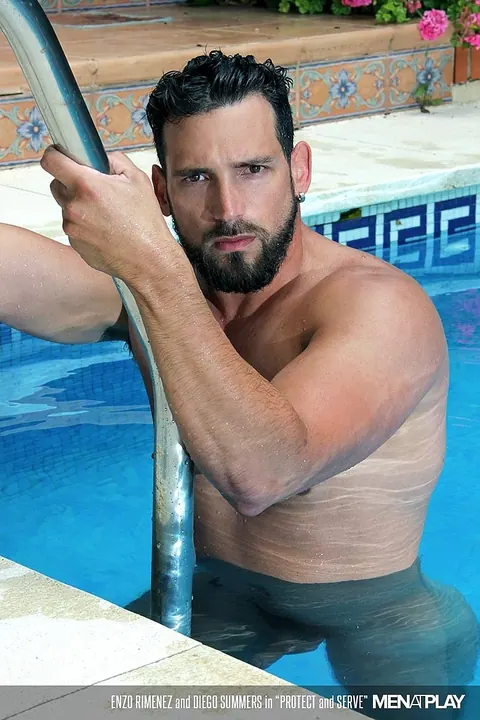 Two Hairy Men Fuck and Kiss Outdoors – photo 11 of 20