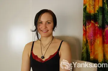 Curvy Brunette in a Skirt Undresses and Fingers Her Shaved Pussy