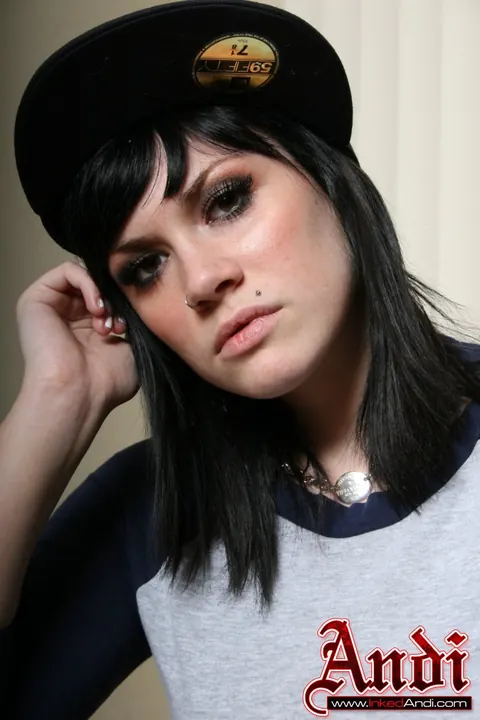 Andy San Dimas: Brunette PAWG Fondles Her Breasts and Slips Off Her Jeans – photo 1 of 15