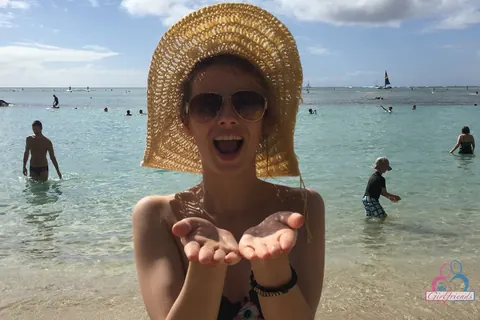 Jillian Janson: Amateur Brunette in a Bikini and Glasses Poses Outdoors on Vacation – photo 10 of 20