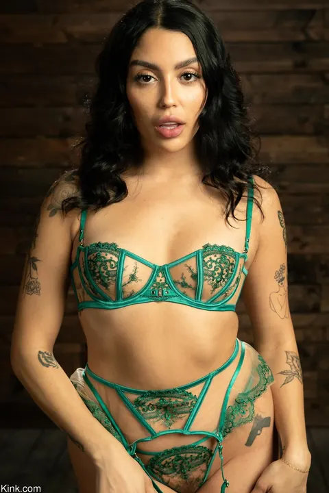 Vanessa Sky: Thick Latina Brunette Hogtied in Lingerie Takes a Dildo – photo 20 of 20
